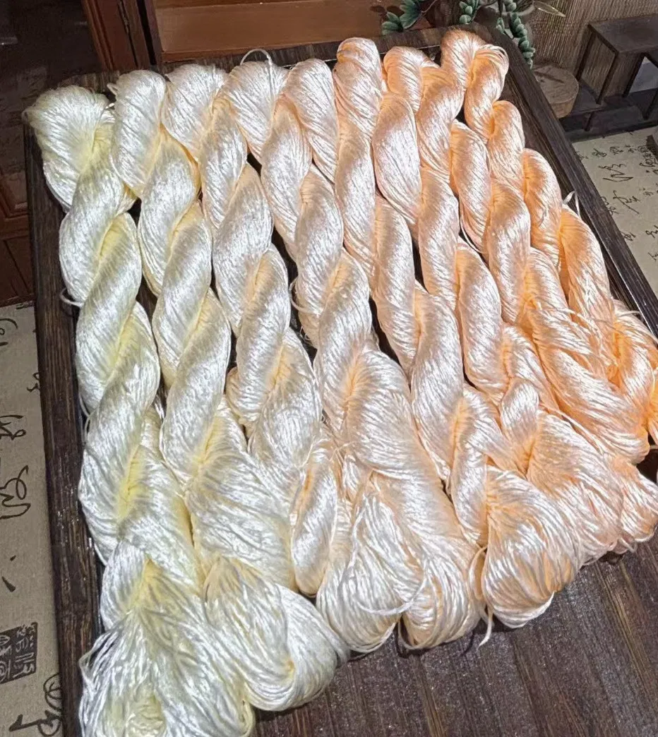 Natural mulberry silk floss prepared for ronghua making